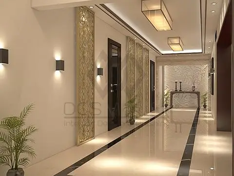 تنفيذ احدث الديكورات بالمداخل